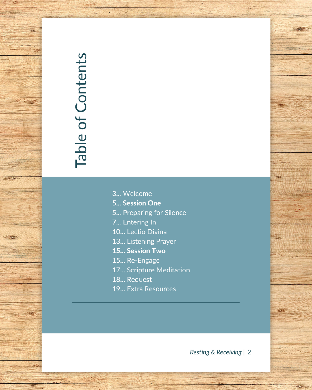 Resting & Receiving (Silent Retreat)